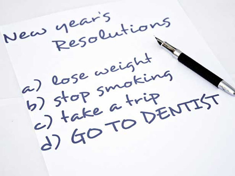 A memo written on paper about a new year resolution