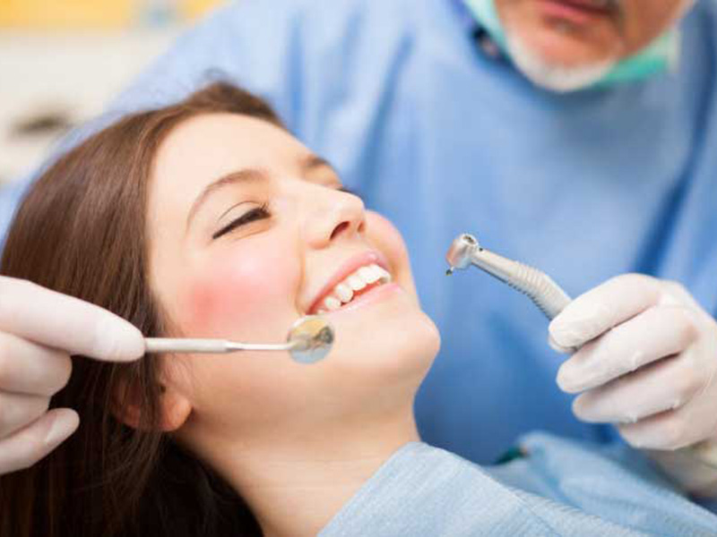 A women getting a Dental Checkup